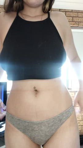 a little morning boogie! would you motorboat my natural Aussie DD's? : video clip