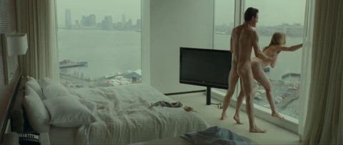 Amy Hargreaves gets the ultimate “room with a view” experience in Shame. 2011 : video clip