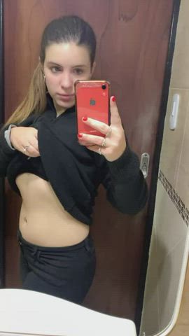I just couldn't resist getting my tits out at work... wish you were here with me : video clip
