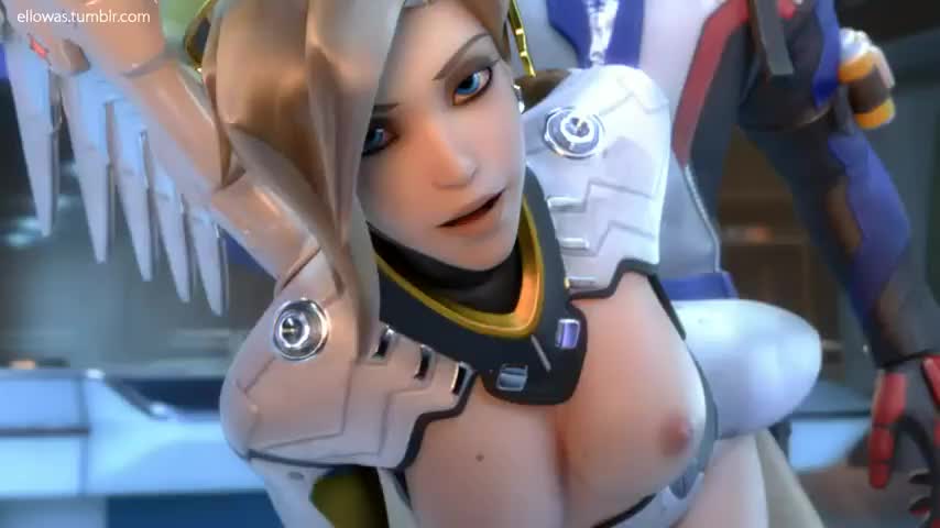 Mercy fucked by Soldier 76 (Ellowas) [Overwatch] : video clip