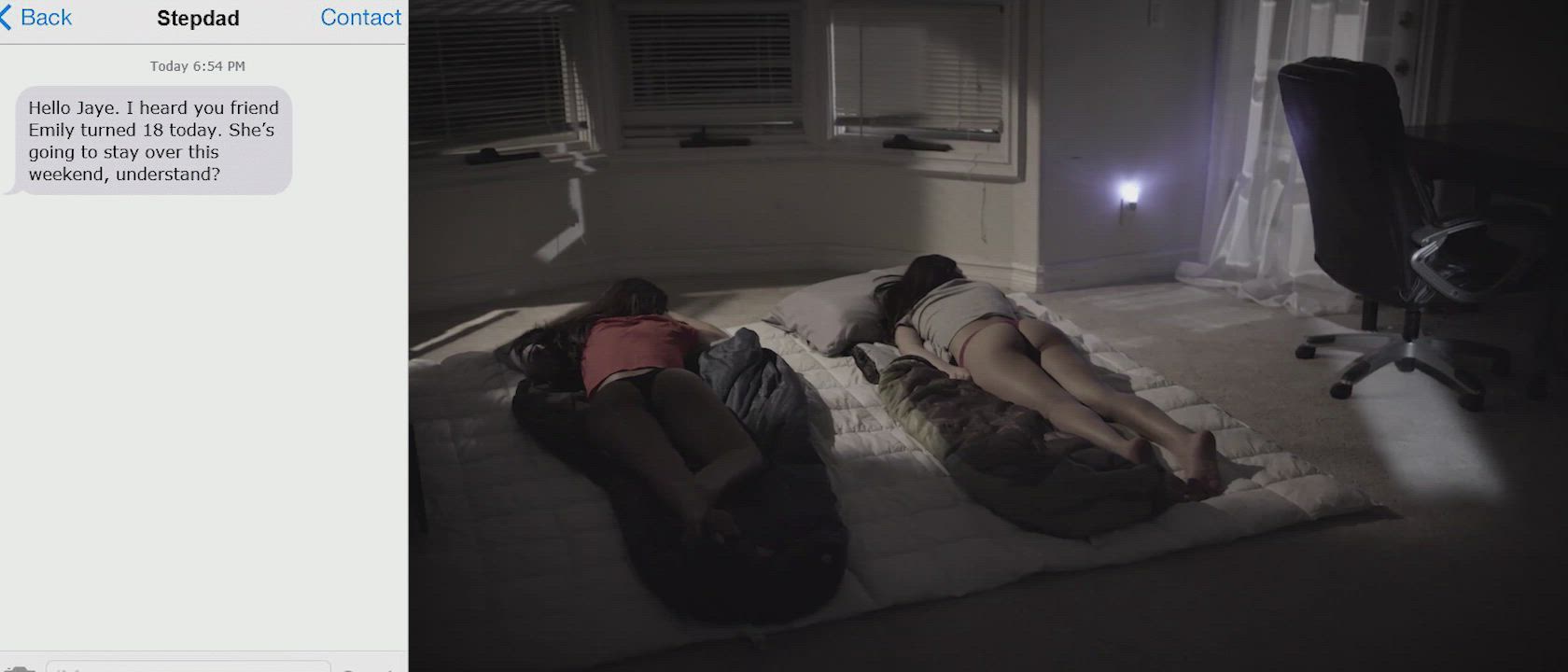 Slutty stepdaughter shares sugar-daddy wealth with her innocent friend : video clip
