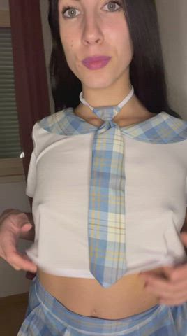 am a teacher but I like to play the college girl :p : video clip