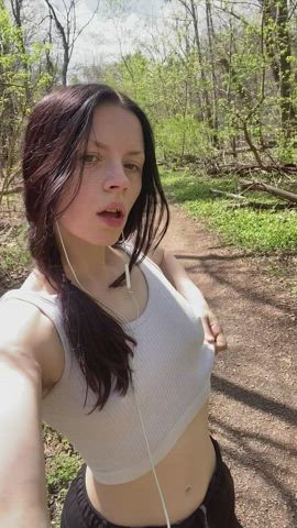 A little out of breath from my morning trail run : video clip