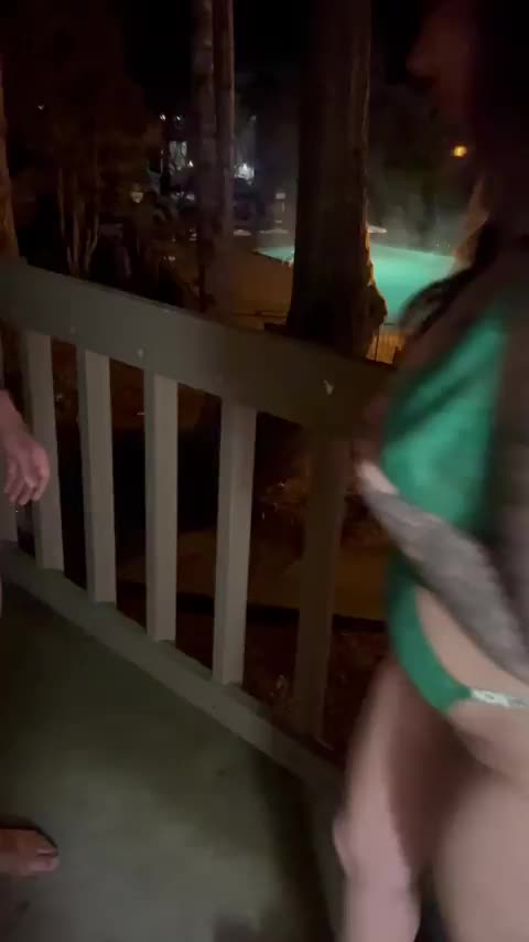 I sucked another man’s cock on the balcony that wasn’t my husbands : video clip