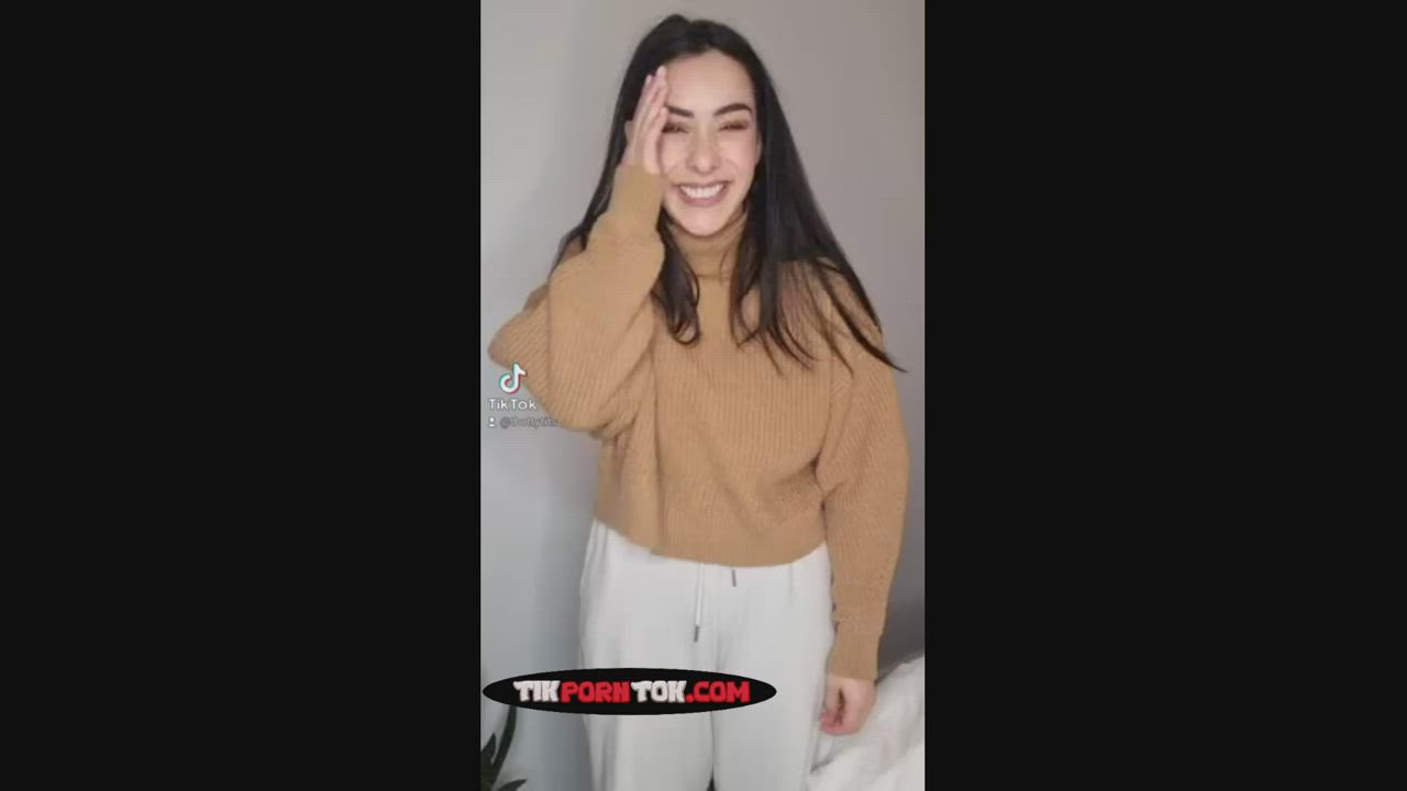 Would you have guess what I was hiding under my sweater? : video clip