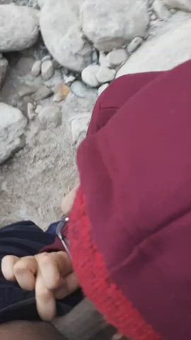 Public blowjob gets more fun and exciting with himalayan beauty all around.... 😍 : video clip