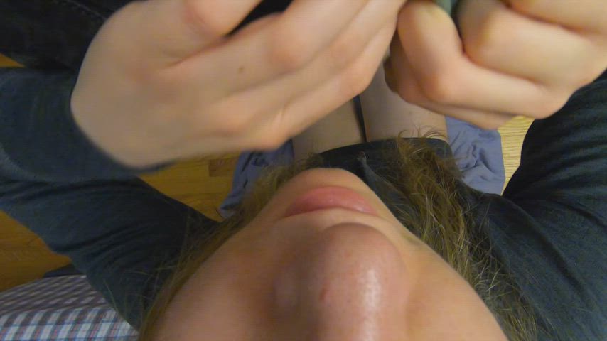 My POV while I make you cum on my face and in my mouth… 🤤 : video clip