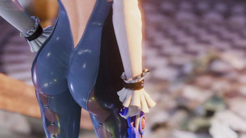 Bayonetta allowing the angels a little relief for their troubles (AmateurThrowaway/AyyTeeThreeDee) [Bayonetta] : video clip