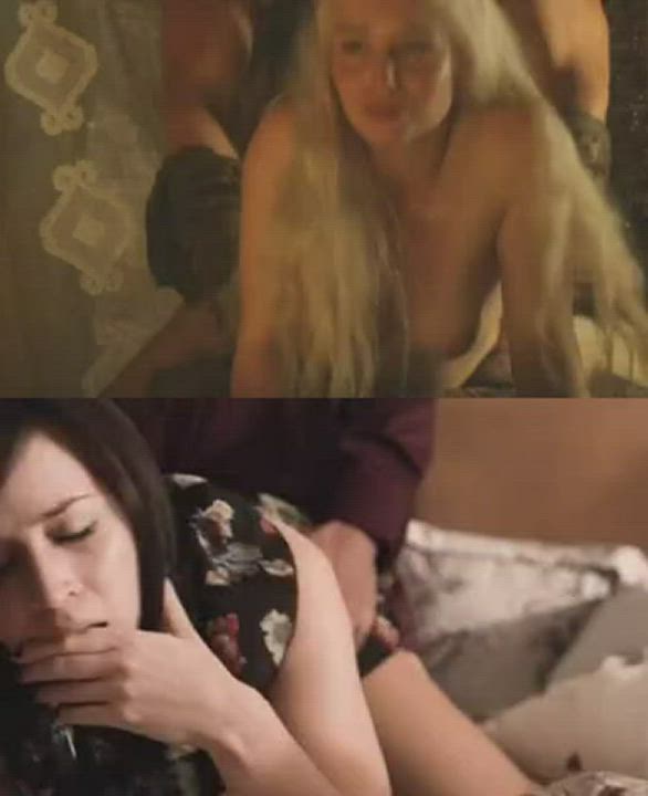 Emilia Clarke vs. Emily Blunt, who do you want to ram more? : video clip