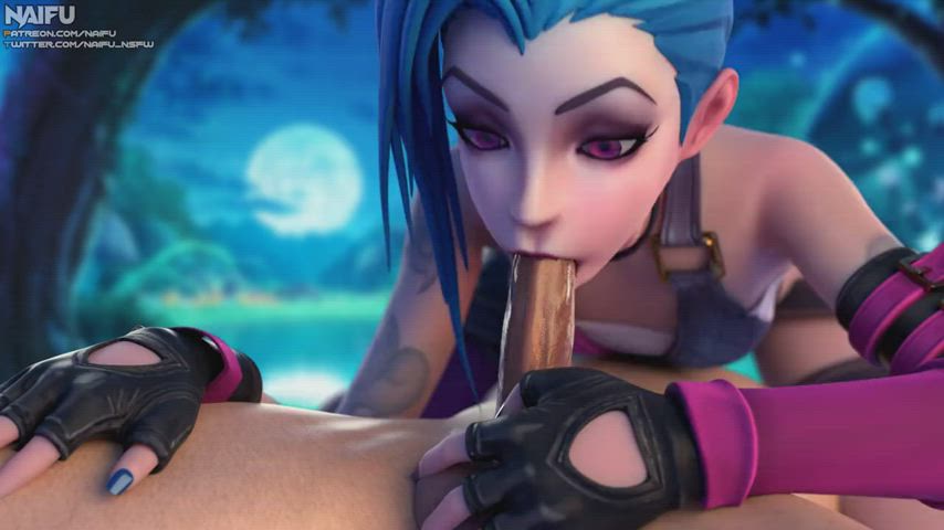 Jinx enjoying a snack (Naifu) [League of Legends] : video clip
