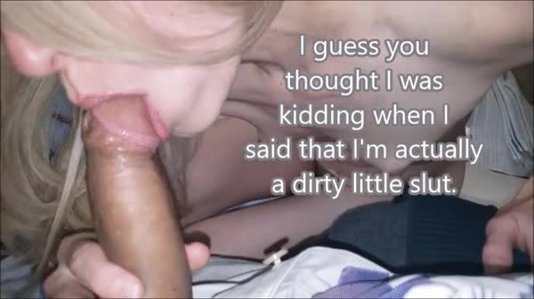 Blonde hotwife sucking some other dude's fat cock...how does that make you feel inside?? : video clip