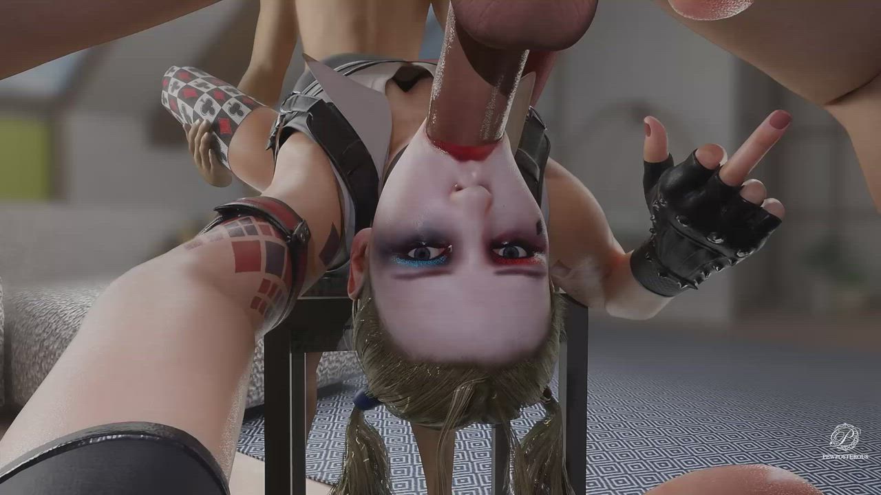 Cassie Cage spitroasted in her Harley Quinn cosplay (Pewposterous) [Mortal Kombat] : video clip
