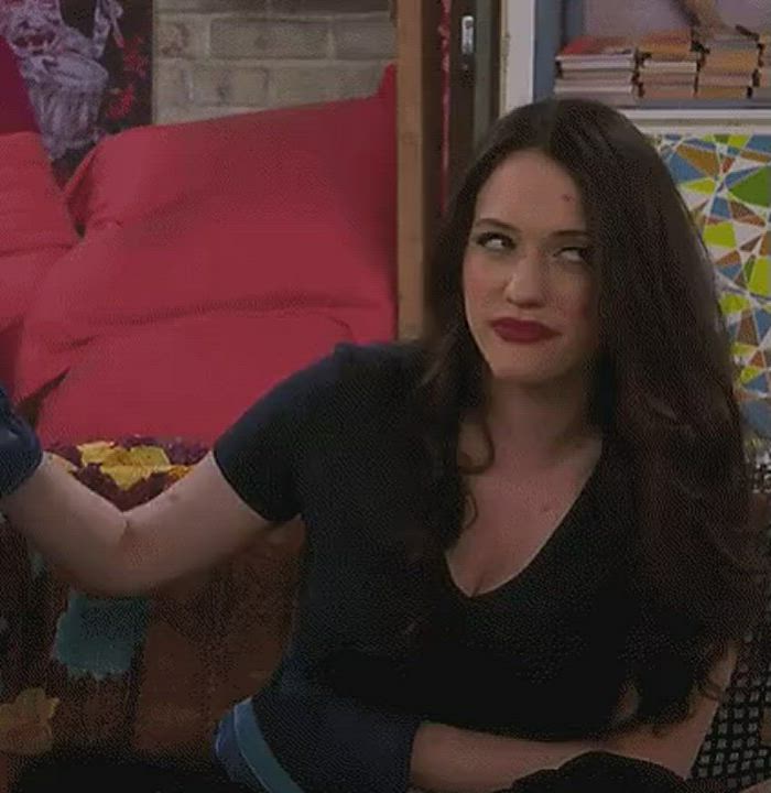 I want Kat Dennings to jerk me off like this so I can cum straight on her huge jiggling tits : video clip