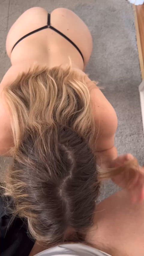 I’ll get on my knees for anyone with a cock! : video clip