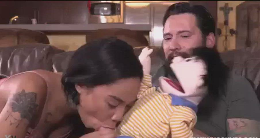 this toy was really looking forward to a blowjob. : video clip