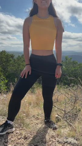 Anyone brave enough to try a mid hike fuck? [GIF] : video clip
