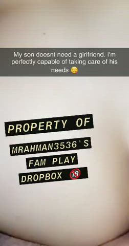 it's a mother's job to take good care of her son... : video clip