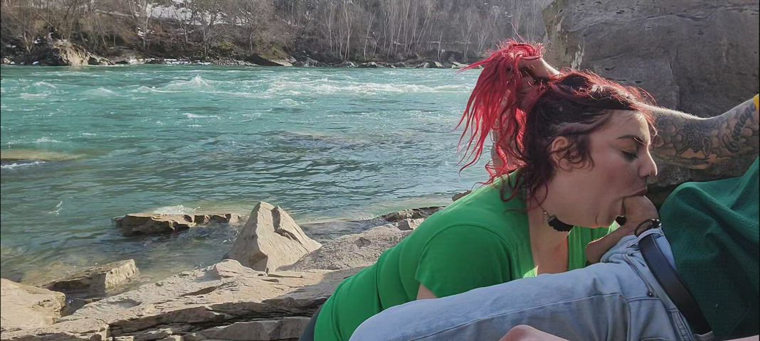 beautiful day to be deepthroated by the water 🥰 : video clip