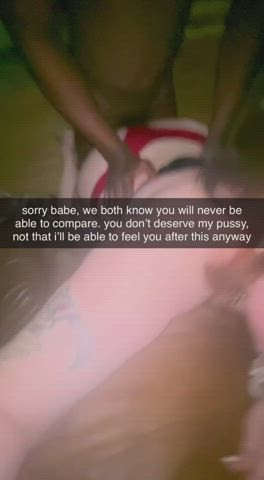 Cuck knows his place and cleans me up after : video clip