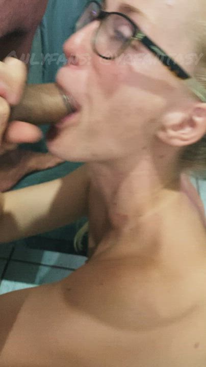 Interracial BBC blowjob by teacher 😈😍💦 : video clip