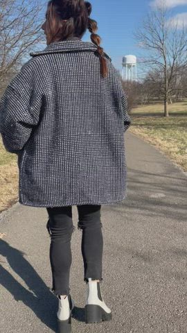 I love being naughty in public, will you spank me? : video clip
