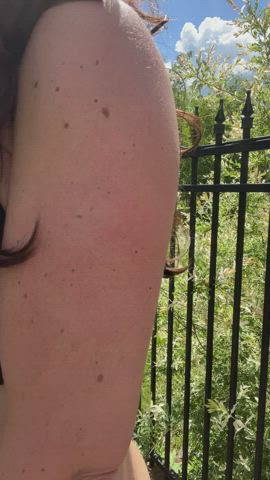 Love showing my Hot MILF boobs to the neighborhood! : video clip