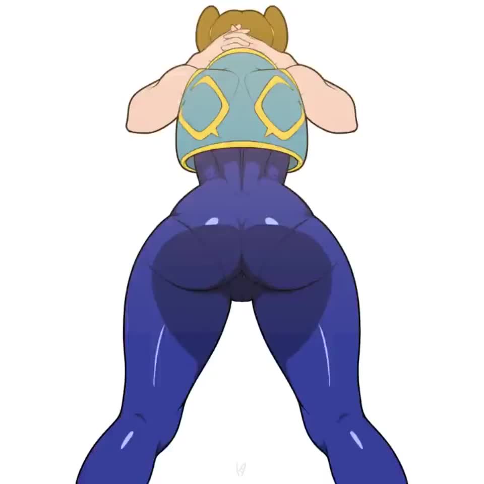 Chun Li - deep squats for her leg and booty training (Krezlit) [Street Fighter] : video clip