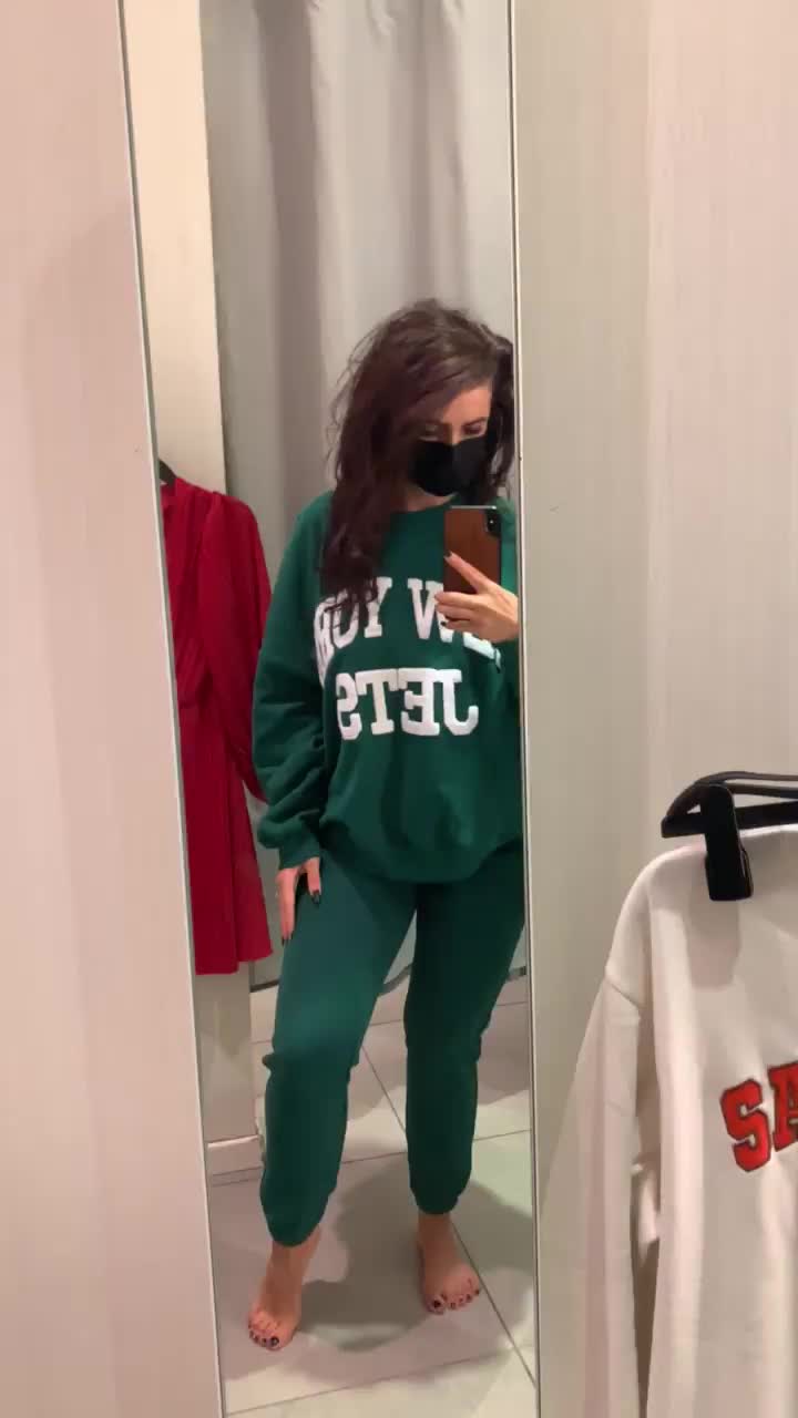 This sweater is hidding them quite well : video clip