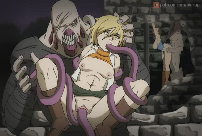 Heather, Jill Valentine - Horror girls in mini skirts trade monsters (Hinca P) [Hinca P) [Silent Hill, Resident Evil] : video clip