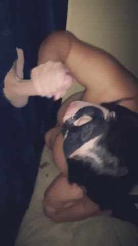 Glory hole facial : video clip