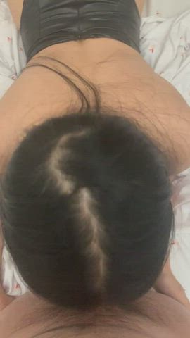 POV Asian bunny girl blowjob : video clip