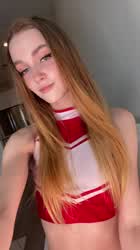 Would you let a horny cheer captain sit on your face? : video clip