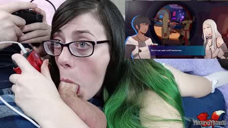 OC: My first ever co-op Let's Play, featuring the game Haven, and my BJ's! : video clip