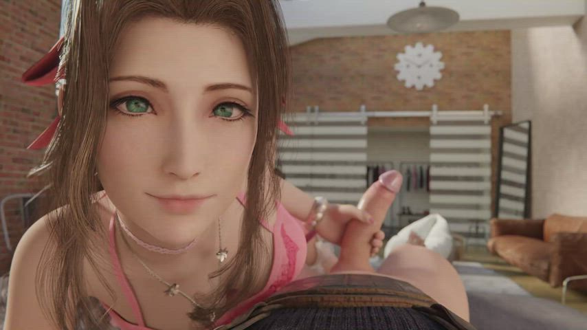 Aerith Handjob (HentaiVR / Auxtasy) [Final Fantasy 7] : video clip
