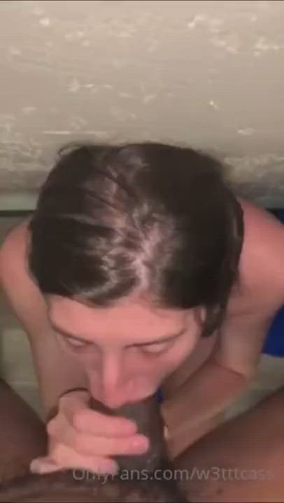 BBC Deepthroat Sloppy Porn GIF by word2bigbird99 : video clip