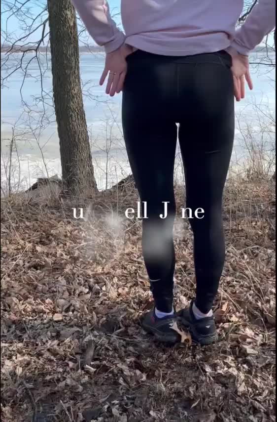 Had a little fun while I went for a walk 🌳🍑 : video clip