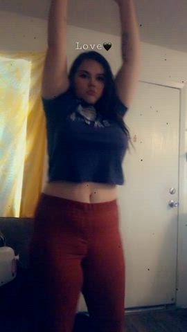 Do you like the way my small tits bounce? 🤫 : video clip
