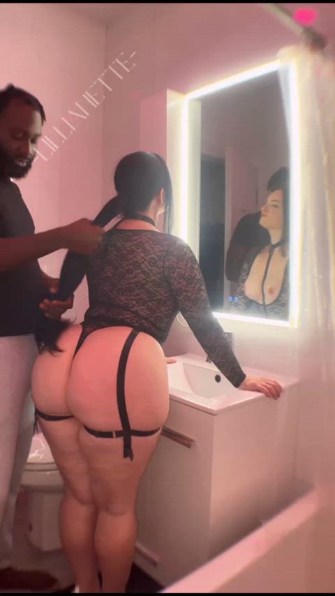 My bud kept telling me to wear his ex's clothes and a wig for fun, but now he keeps spanking me and I don't know why. : video clip