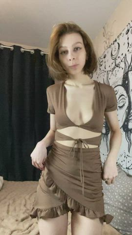 Can a petite teen make your cock hard? : video clip