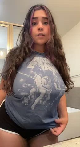 I owe you some nudes if I can make you hard with my curvy body… deal? : video clip