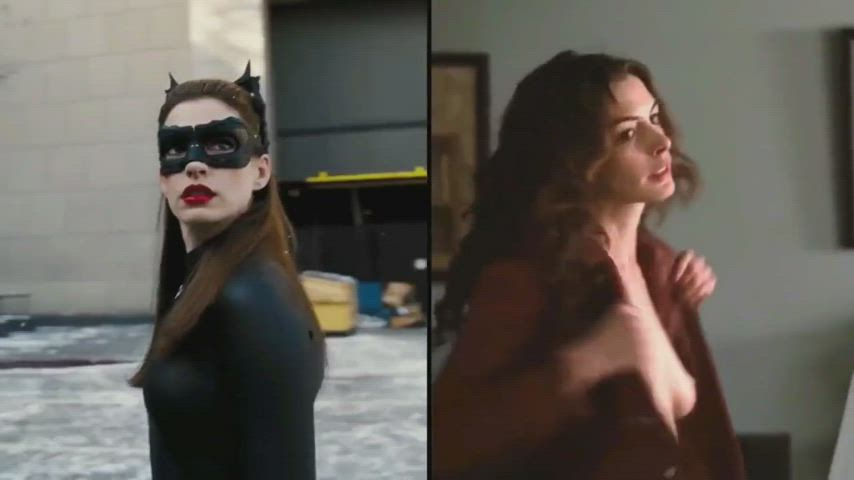 Anne Hathaway (Superhero vs Undressed) : video clip