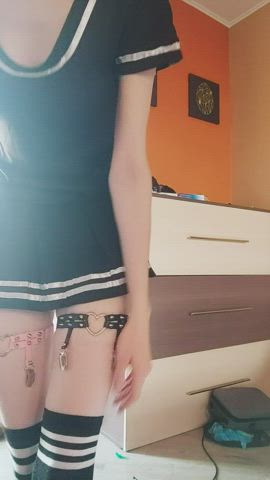 On or off? I hope you'd go down on my young pussy 😖 : video clip