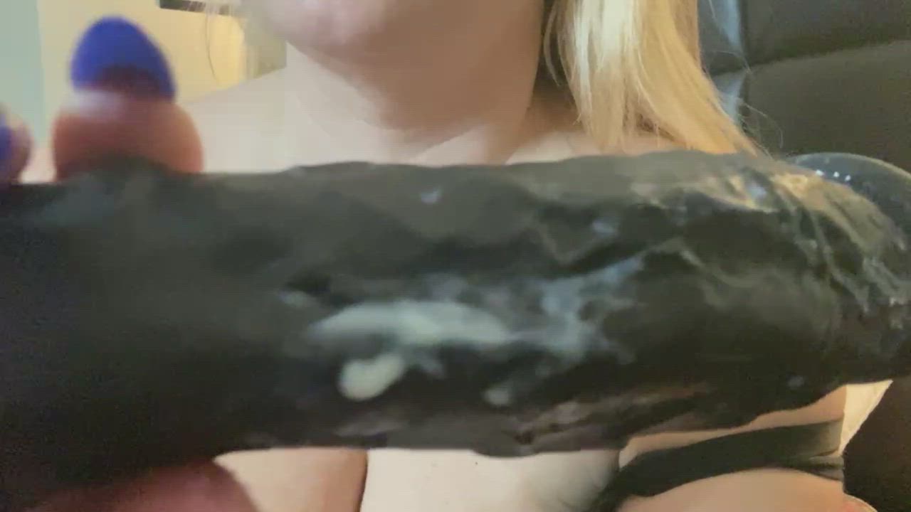 I love my own cum so much, I have to lick it up! : video clip