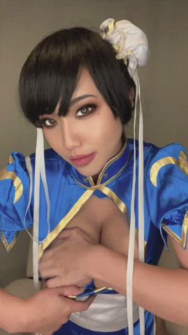 would you like to suck on my big busty tits? : video clip