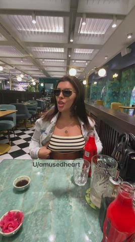 I love doing it in restaurants! : video clip