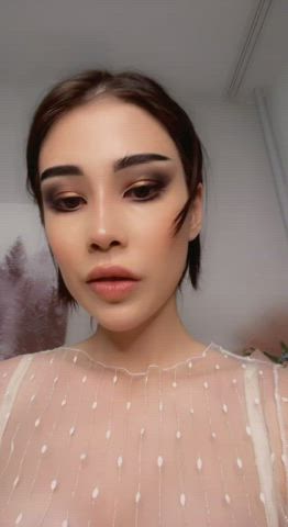 Are u attracted to asian titis like mine? : video clip