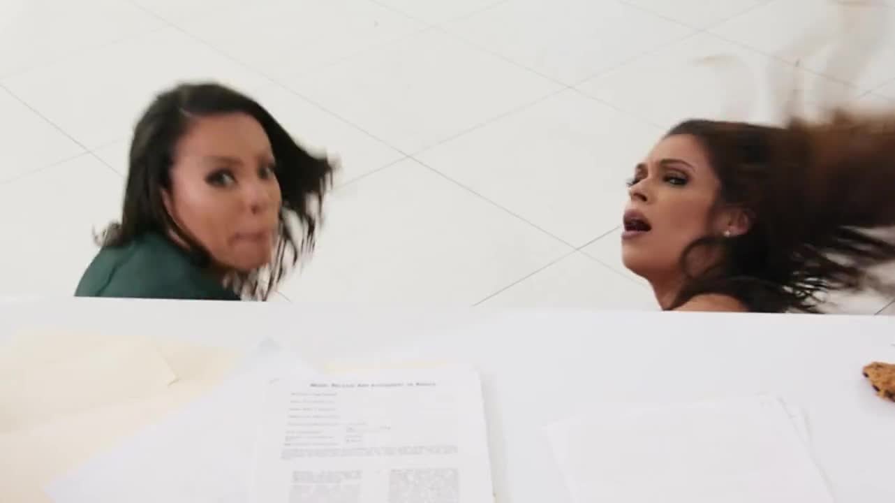 Big Tits at Work - Bridgette B, Luna Star, Victoria June, Katana Kombat - Office 4-Play: Latina Edition : video clip