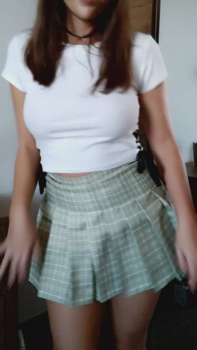 How is my little perky titty bounce? [18F] : video clip