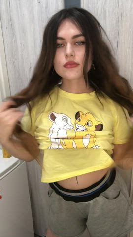 My boyfriend calls me a whore for showing my tits to other guys 😕💜 : video clip
