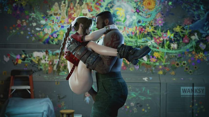 Aerith bred by Barret (wanksy) [Final Fantasy] : video clip